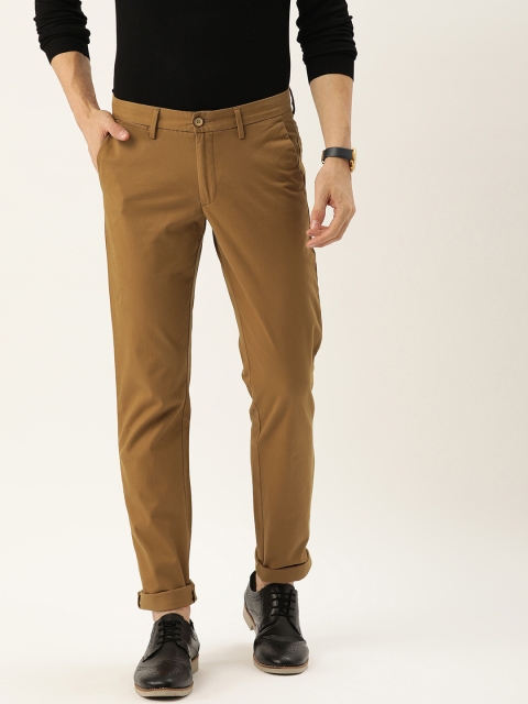 

Allen Solly Men Khaki Smart Slim Fit Solid Chinos