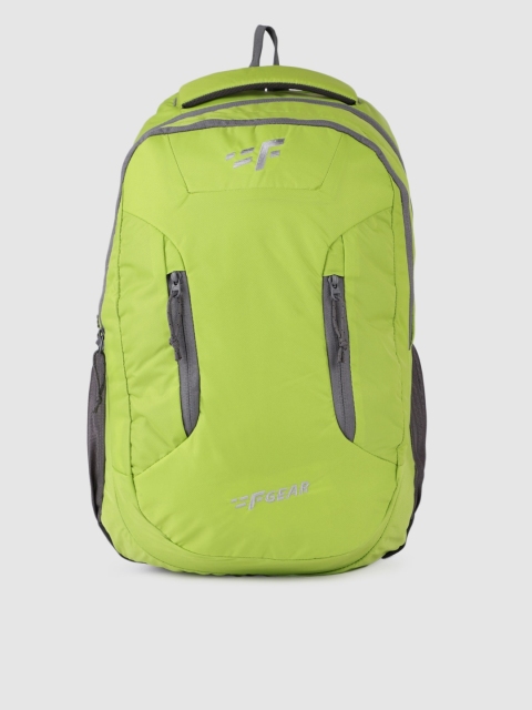 

F Gear Unisex Fluorescent Green Solid Amigo Doby Backpack