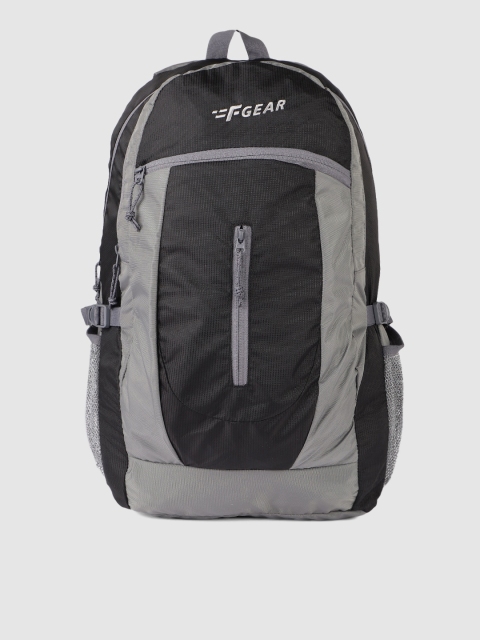 

F Gear Unisex Black & Grey Colourblocked Backpack
