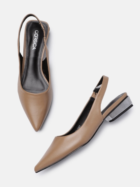 

CORSICA Women Brown Solid Flats