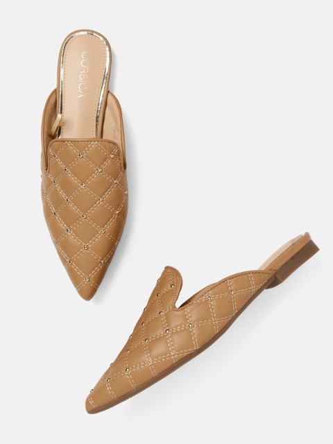 

CORSICA Women Brown Textured Mules