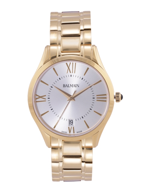 

Balmain Men Silver-Toned Swiss Made Analogue Watch B41003322