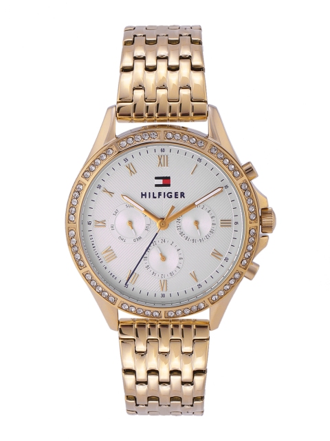 

Tommy Hilfiger Women Silver-Toned Dial & Gold-Toned Straps Analogue Watch TH1782142W