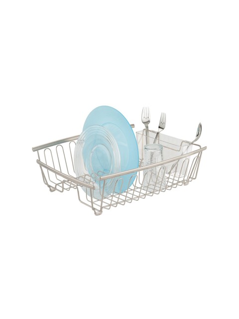 

INTERDESIGN Beige & White Plastic Dish Drainer