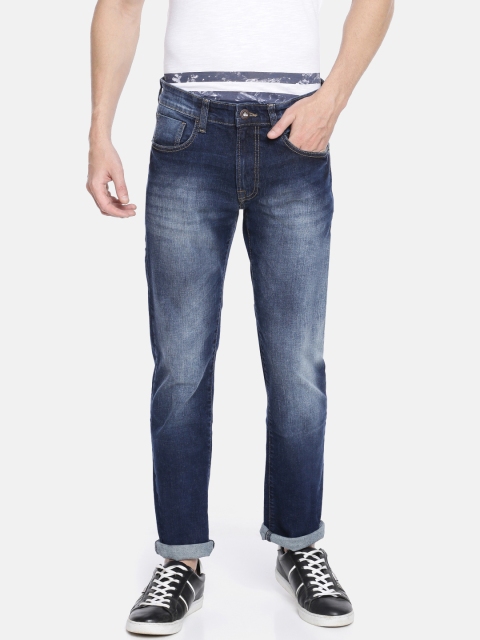 

Pepe Jeans Men Blue Vapour Slim Fit Low-Rise Clean Look Stretchable Jeans
