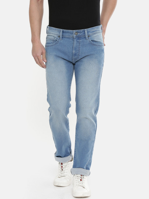 

Pepe Jeans Men Blue Forbie Vapour Slim Fit Low-Rise Clean Look Stretchable Jeans