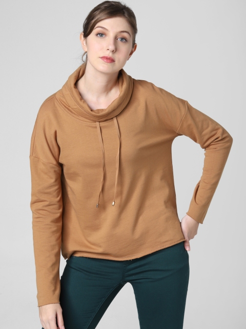 

Vero Moda Women Brown Solid Sweatshirt