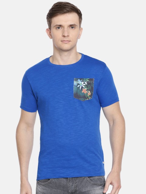 

Pepe Jeans Men Blue Solid Round Neck T-shirt