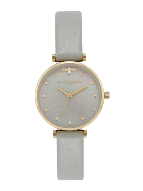 

OLIVIA BURTON LONDON Women Grey Leather Analogue Watch