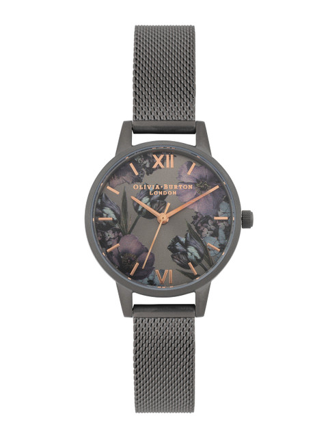 

OLIVIA BURTON LONDON Women Gunmetal-Toned Analogue Watch OB16TW07W, Metallic