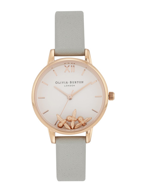 

OLIVIA BURTON LONDON Women White Analogue Watch OB16CH03W