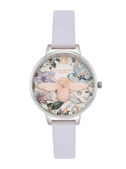 

OLIVIA BURTON LONDON Women White Leather Analogue Watch OB16BF22W