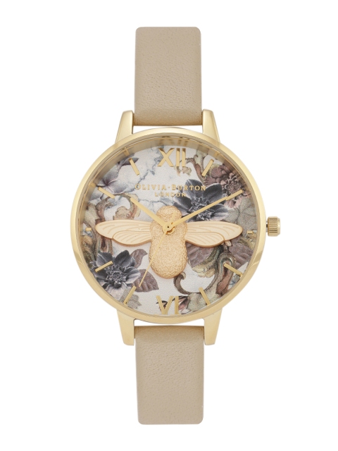 

OLIVIA BURTON LONDON Women White Leather Analogue Watch OB16CS22W