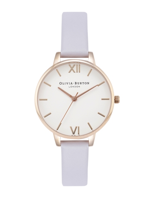 

OLIVIA BURTON LONDON Women White Leather Analogue Watch