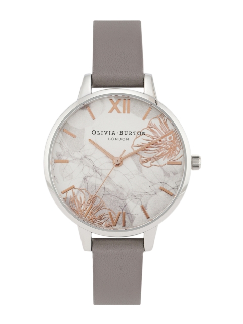 

OLIVIA BURTON LONDON Women Cream-Coloured Leather Analogue Watch OB16VM32W