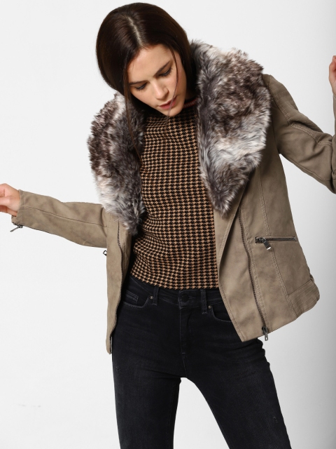 

ONLY Women Beige Solid Tailored Jacket