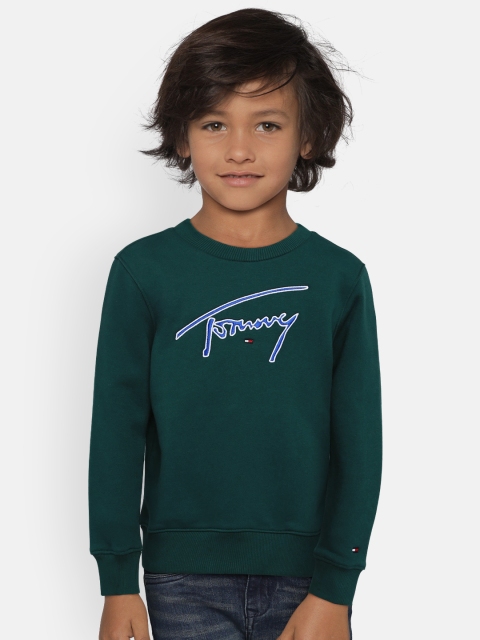 

Tommy Hilfiger Boys Green Embroidered Sweatshirt