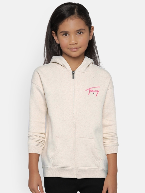 

Tommy Hilfiger Girls Off-White Solid Sweatshirt