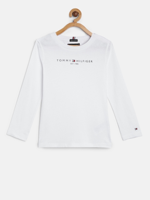 

Tommy Hilfiger Boys White Printed Round Neck T-shirt