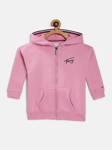 

Tommy Hilfiger Girls Pink Solid Sweatshirt