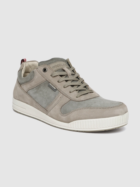 

Woodland Men Grey Nubuck Sneakers