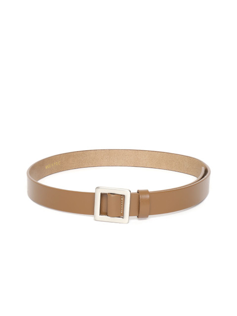 

DressBerry Women Brown Solid Slim Belt