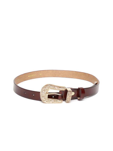 

DressBerry Women Coffee Brown Solid Belt