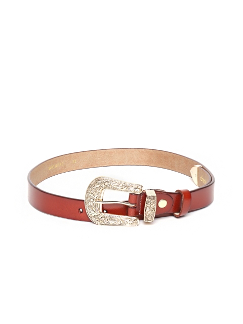 

DressBerry Women Maroon Solid Belt, Brown