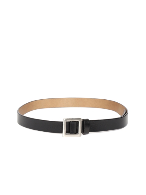 

DressBerry Women Black Solid Slim Belt