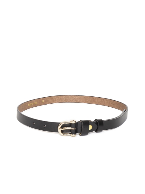 

DressBerry Women Black Solid Slim Belt