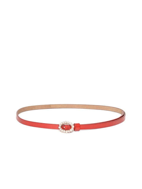 

DressBerry Women Red Solid Belt