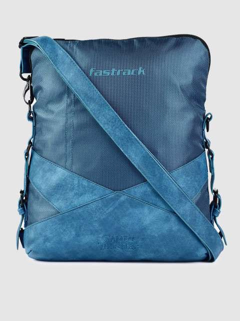 

Fastrack Men Blue Solid Backpack Cum Messenger Bag
