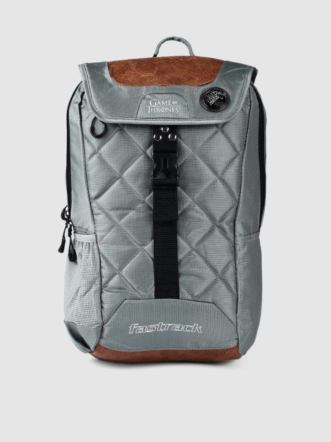 

Fastrack Men Grey Quilted Backpack