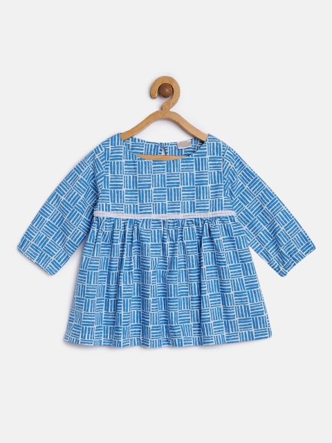 

Aomi Girls Blue Printed Top