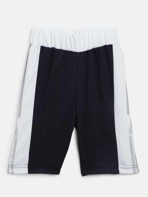

Aomi Boys Navy Blue Colourblocked Regular Shorts