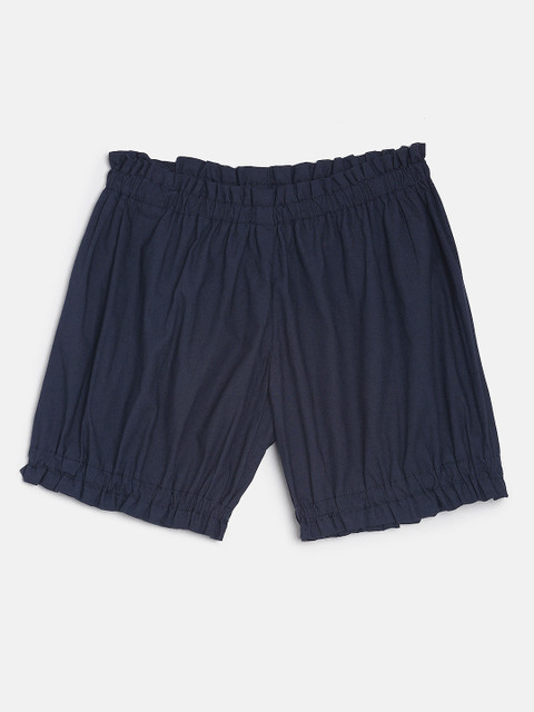 

Aomi Unisex Navy Blue Solid Regular Fit Shorts