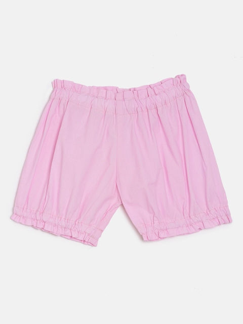 

Aomi Unisex Pink Solid Regular Fit Shorts