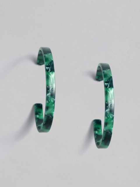 

Accessorize Green Circular Hoop Earrings