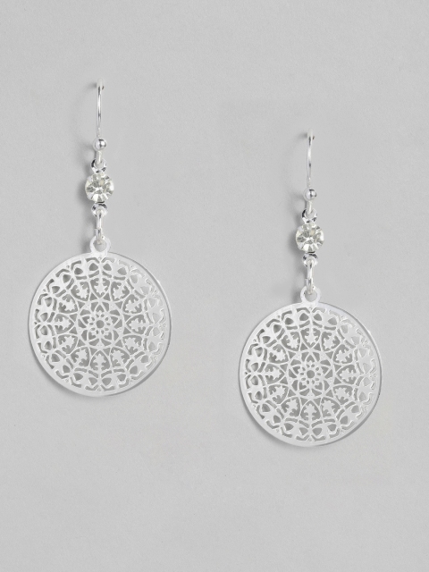 

Accessorize Silver-Plated Circular Drop Earrings