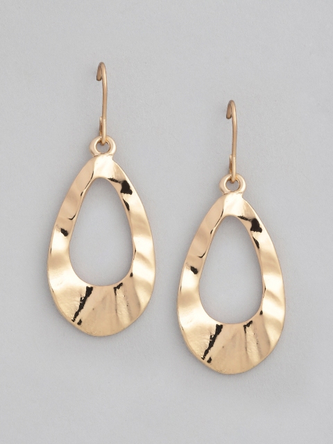 

Accessorize Gold-Toned Oval Drop Earrings