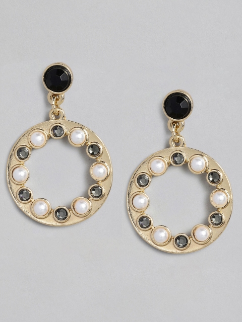 

Accessorize Gold-Plated Circular Drop Earrings