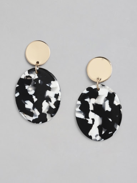 

Accessorize Black & White Geometric Drop Earrings