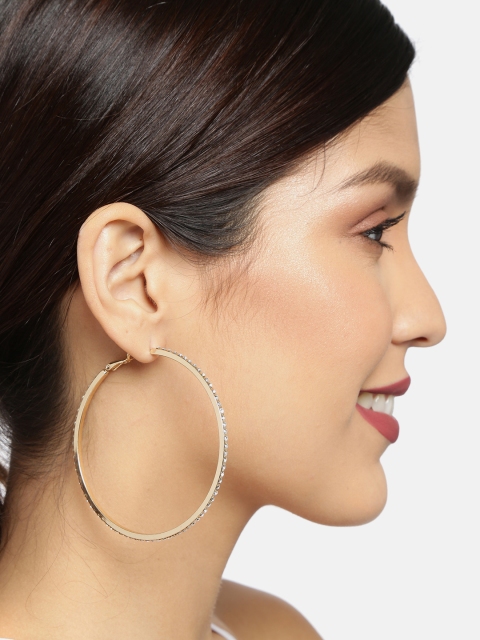 

Ayesha Gold-Toned Circular Hoop Earrings