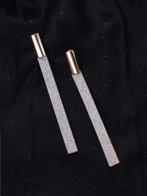 

Ayesha Gold-Toned & Silver-Toned Geometric Drop Earrings
