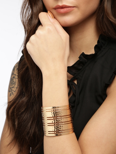 

Ayesha Gold-Toned Multi Row Cuff Bracelet