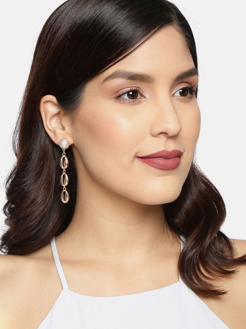 

Ayesha Gold-Toned Contemporary Drop Earrings