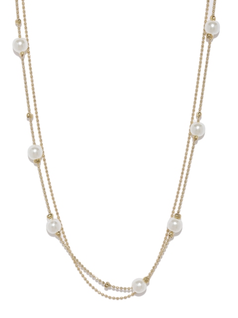 

Ayesha Gold-Plated Pearl Studded Dual Layered Necklace