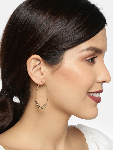 

Ayesha Gold-Toned Circular Hoop Earrings