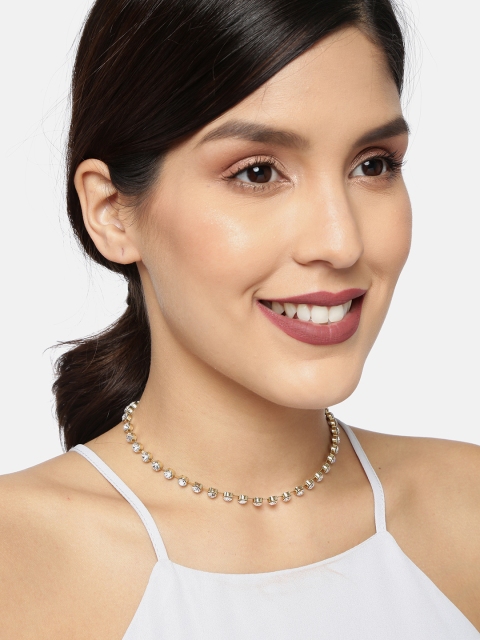 

Ayesha Gold-Toned Stone Studded Necklace