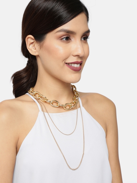 

Ayesha Gold-Plated Multi Stranded Layered Necklace